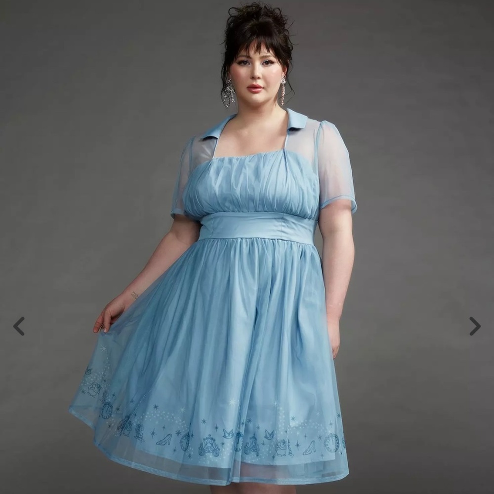 Her Universe Disney Cinderella Retro Dress Plus Size Her Universe Exclusive